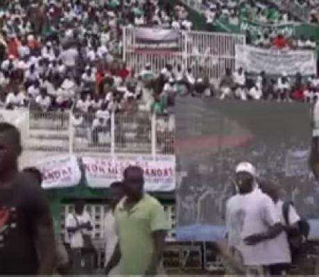 The Ivorian opposition came together at a rally denouncing the election candidacy of President Ouatt