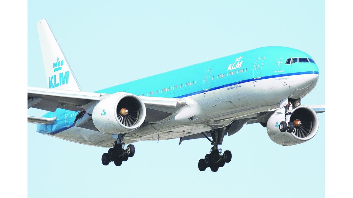 A KLM Dutch Airlines aircraft in flight. KLM is one of the airlines that have increased frequency of their flights to the Kilimanjaro International Airport even as tourism is steadily recovering from the viral Covid-19 pandemic.