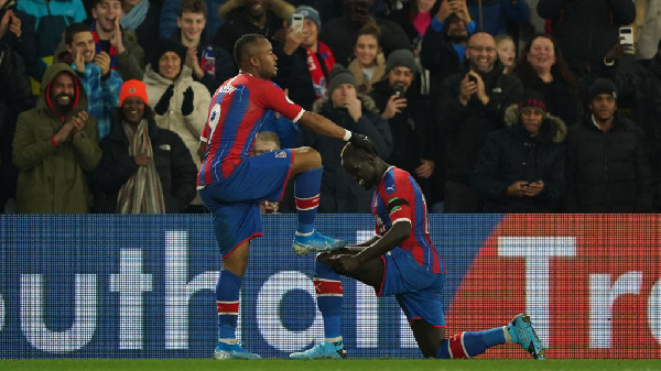 Ayew handed Palace the maximum points in the 23rd minute