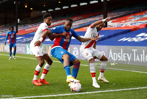 Black Stars striker, Jordan Ayew (middle)