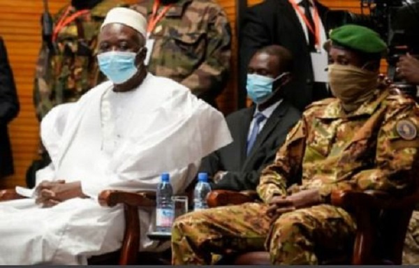 Col Bah Ndaw was named as interim president, and Moctar Ouane as prime minister