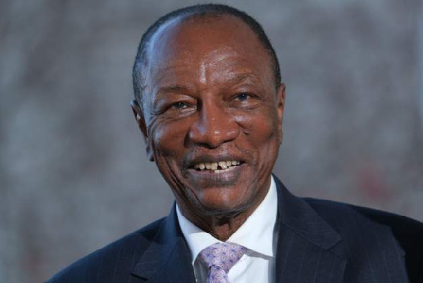 Guinea's president, Alpha Conde