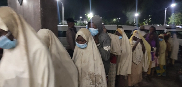 Gunshots and chaos erupted during what should have been the joyous return of the 279 schoolgirls