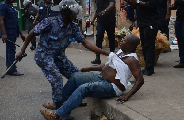 File photo: police assault