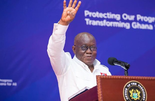 President Nana Addo Dankwa Akufo-Addo retained his seat as president
