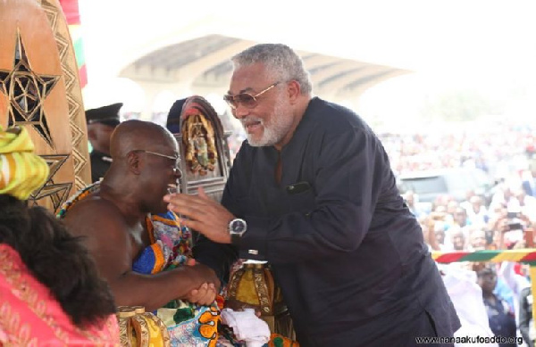 President Nana Addo Dankwa Akufo-Addo with the late JJ Rawlings