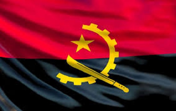 The flag of Angola