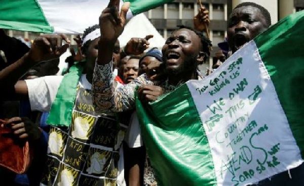 Thousands of people have taken to the streets of Nigeria demanding an end to police violence