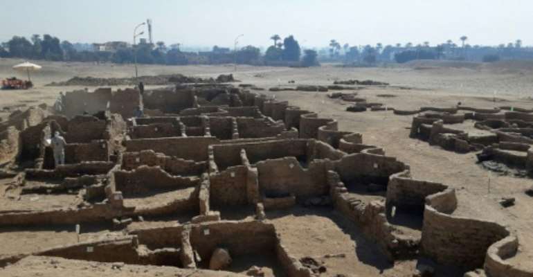 The excavation team say the ancient city uncovered near Luxor is the "largest" ever found in Egypt and dates back to a golden age during the reign of Amenhotep III, 3,000 years ago