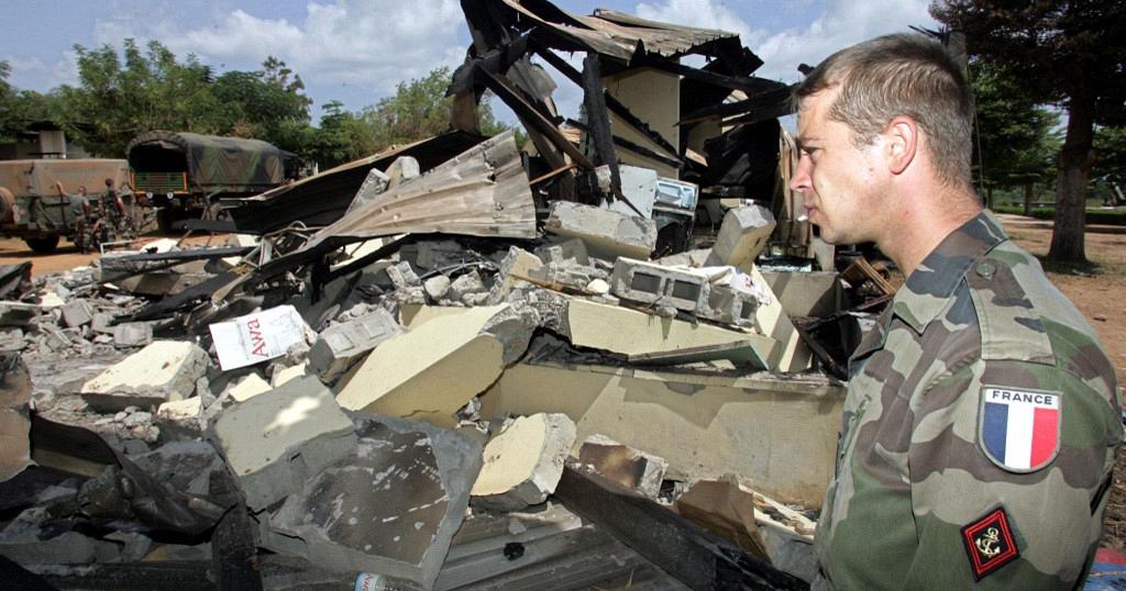 bombing that killed 9 French soldiers in the second largest city of Bouake.