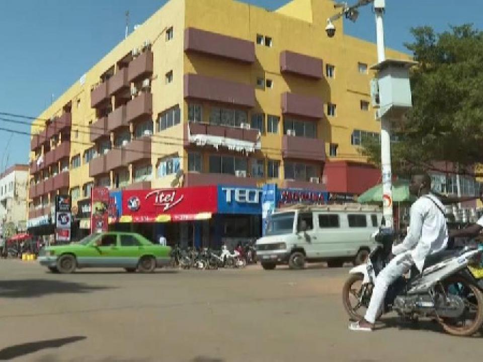 A street in the capital city of Burkina Faso