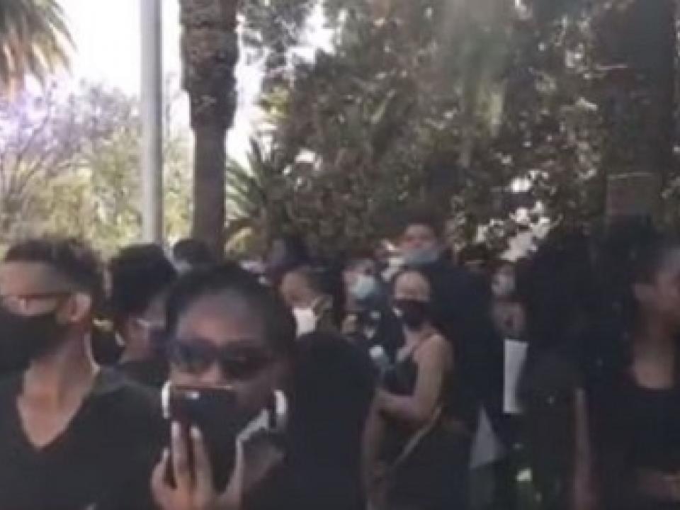 Anti-Femicide protest clash in Namibia