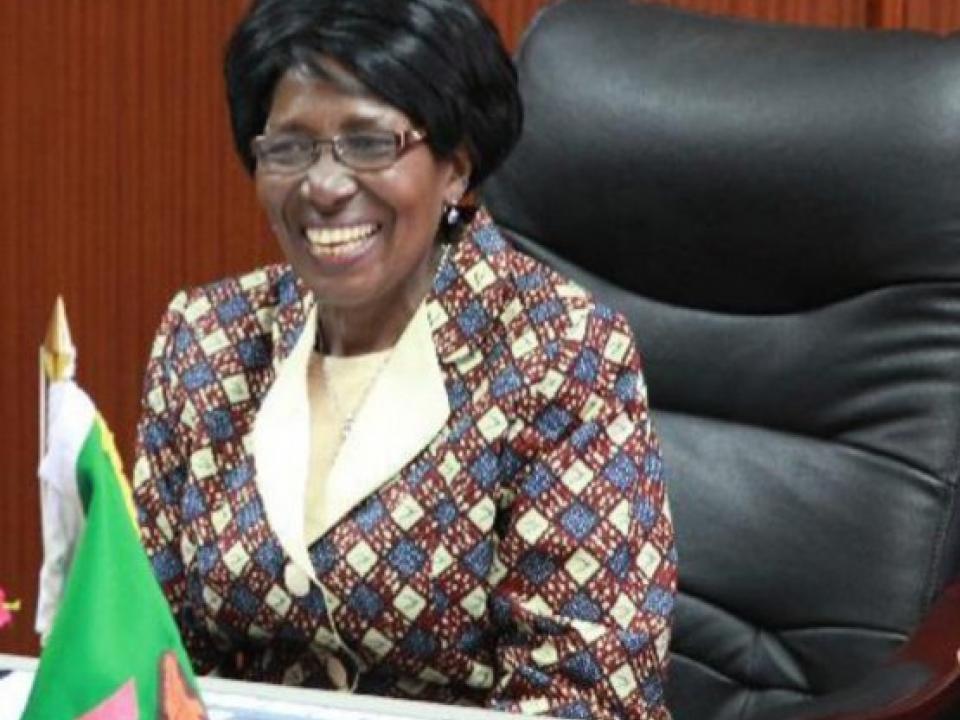 Inonge Mutukwa Wina, Zambia's vice-president