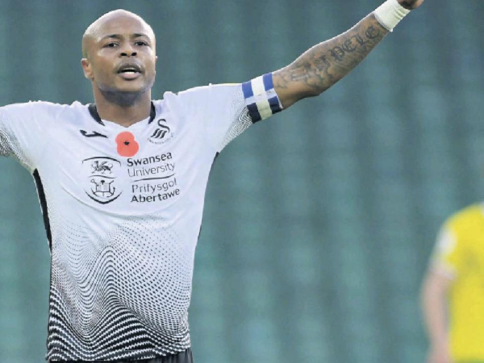 The goal is Ayew's first since his opener against Norwich