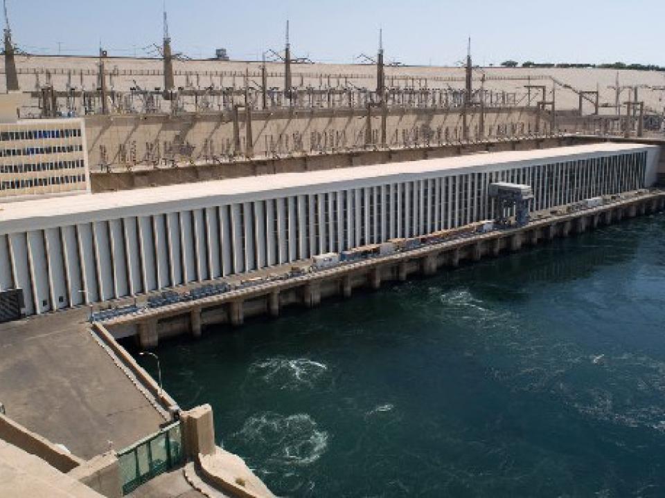 The hydro-power station