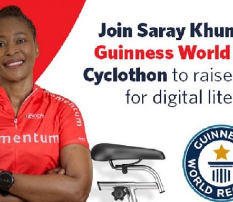 Saray Khumalo have set a Guinness World Record for the most money raised during a?fundraiser