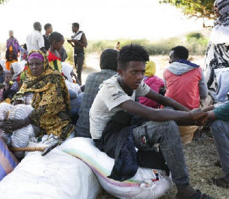 A few Eritrean refugees have managed to escape to Sudan