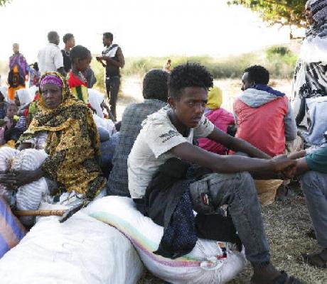 A few Eritrean refugees have managed to escape to Sudan