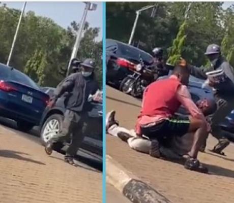 A newspaper vendor shot by a policeman attached to the convoy of the Speaker House of Representative