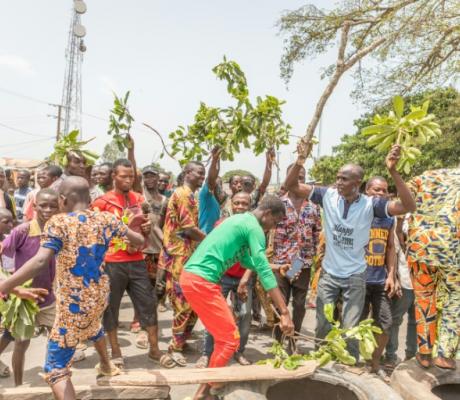 Benin opposition supporters block roads ahead of vote