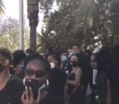 Anti-Femicide protest clash in Namibia