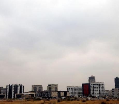 Buildings are seen in the Central Business District (CBD) in the capital Gaborone