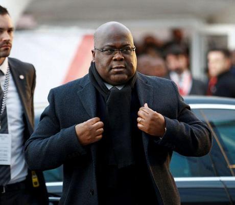 Democratic Republic of Congo President Felix Tshisekedi arrives at the UK-Africa Investment Summit