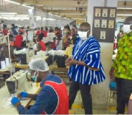 Dr Mahamudu Bawumia at the factory