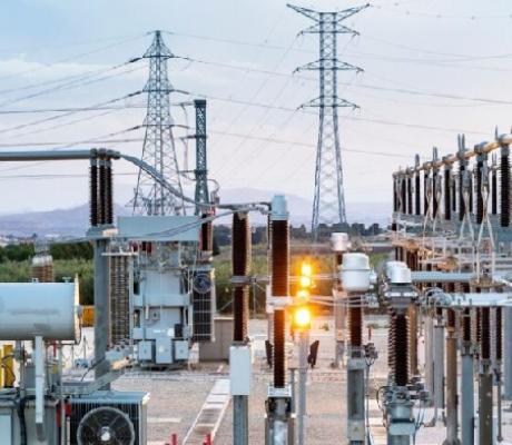 File photo of a electricity substation