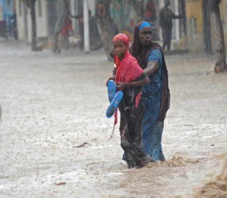 File photo of flooding in an African country