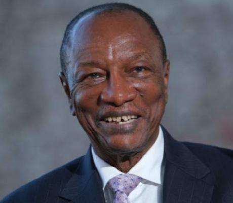 Guinea's president, Alpha Conde