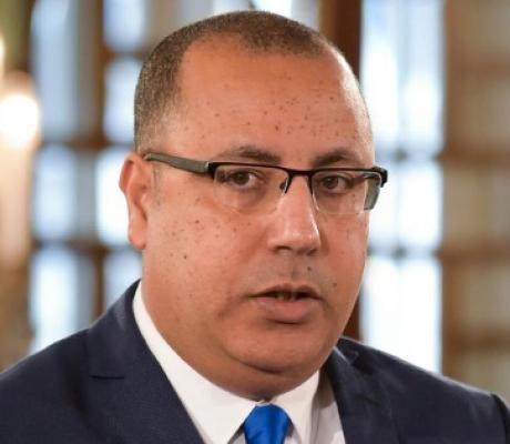 Hichem Mechichi, pictured in February 2020, now has a month to form a government