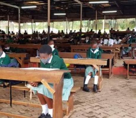 Learners are maintaining social distance in classrooms