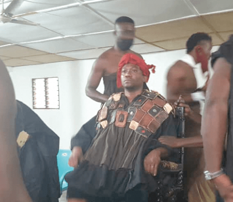 Okuapehene Oseadeeyo Kwasi Akuffo III being enthroned
