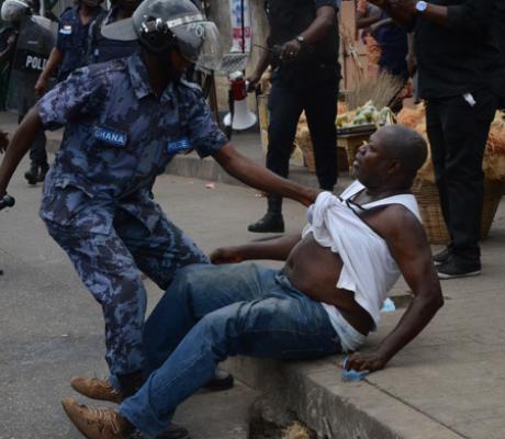 File photo: police assault