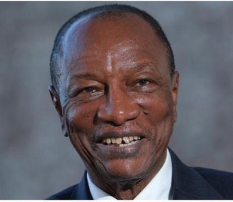 President Alpha Conde of Guinea