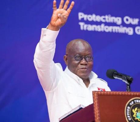 President Nana Addo Dankwa Akufo-Addo retained his seat as president