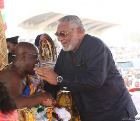 President Nana Addo Dankwa Akufo-Addo with the late JJ Rawlings