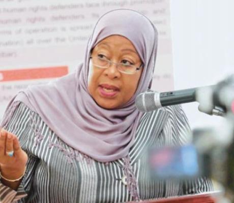 President Samia Suluhu Hassan (file photo).