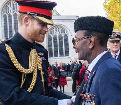 Private Joseph Hammond walked two miles (3.2km) a day for a week