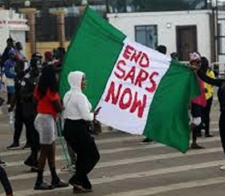 Some Nigerian protestors