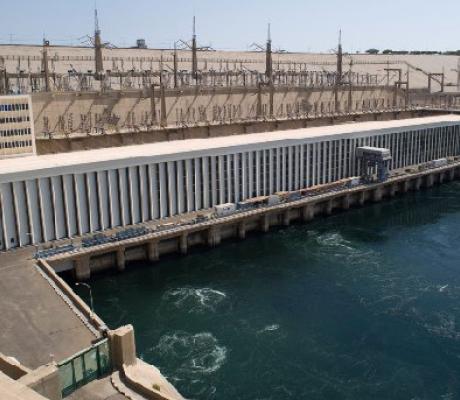 The hydro-power station