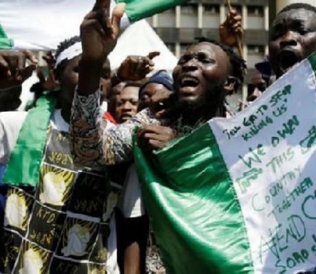 Thousands of people have taken to the streets of Nigeria demanding an end to police violence