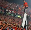 Egyptian football fans at the stadium