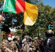 Anti-government protests were also held near Cameroon's embassy in Paris