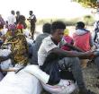 Ethiopian refugees at the Um Rakuba camp which houses refugees fleeing the fighting in Tigray