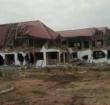 The demolished building at the Nigerian High Commission