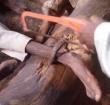 The rescued man has been admitted to hospital